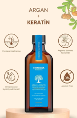 Trinova Argan Keratin Yağı & Zayıf Yıpranmış Saçlar Için Onarıcı Bakım Yağı